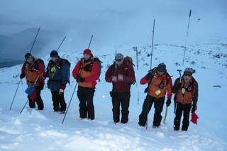 Cvičenie lavíny s HZS, 2010